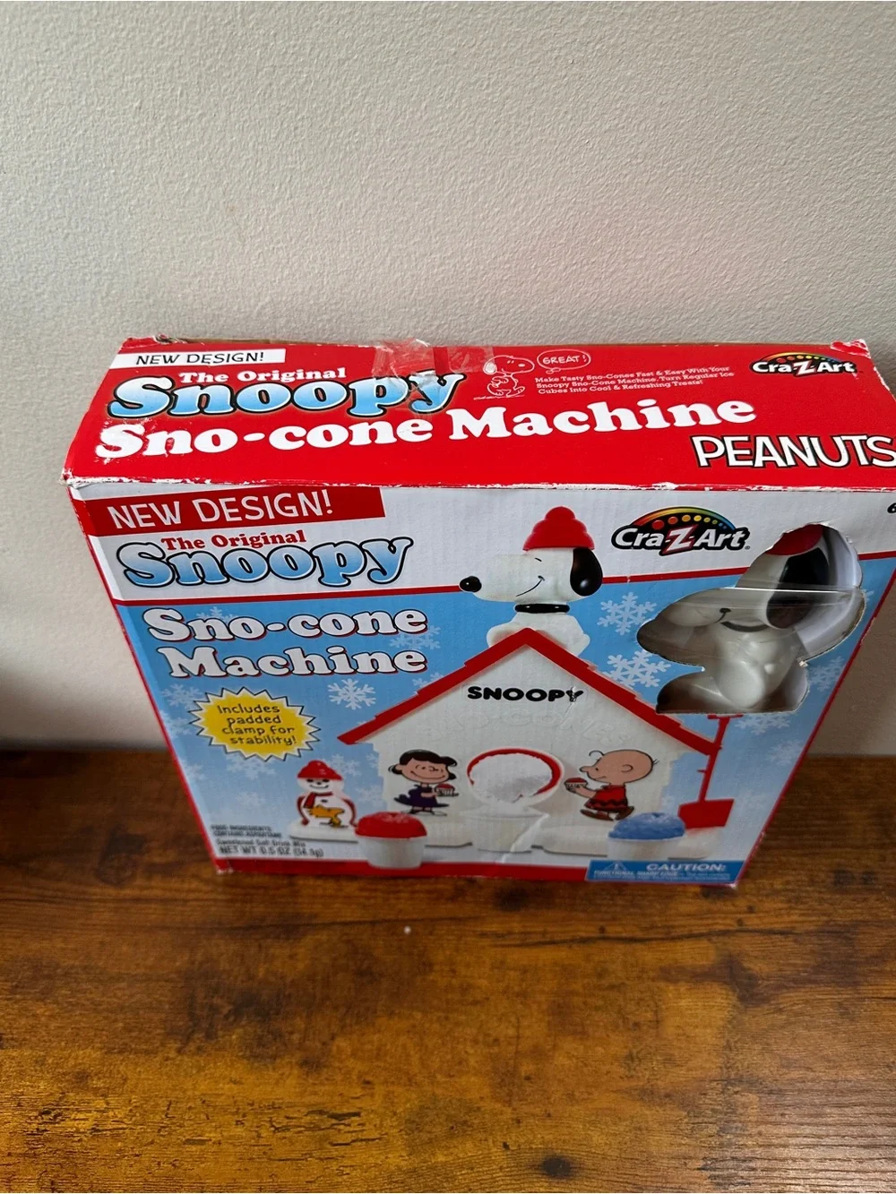 Cra-Z-Art The Original Snoopy Sno-Cone Machine New Design Boxed Peanuts Kit